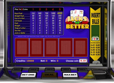 Jacks Or Better Video Poker Slot - Play Online